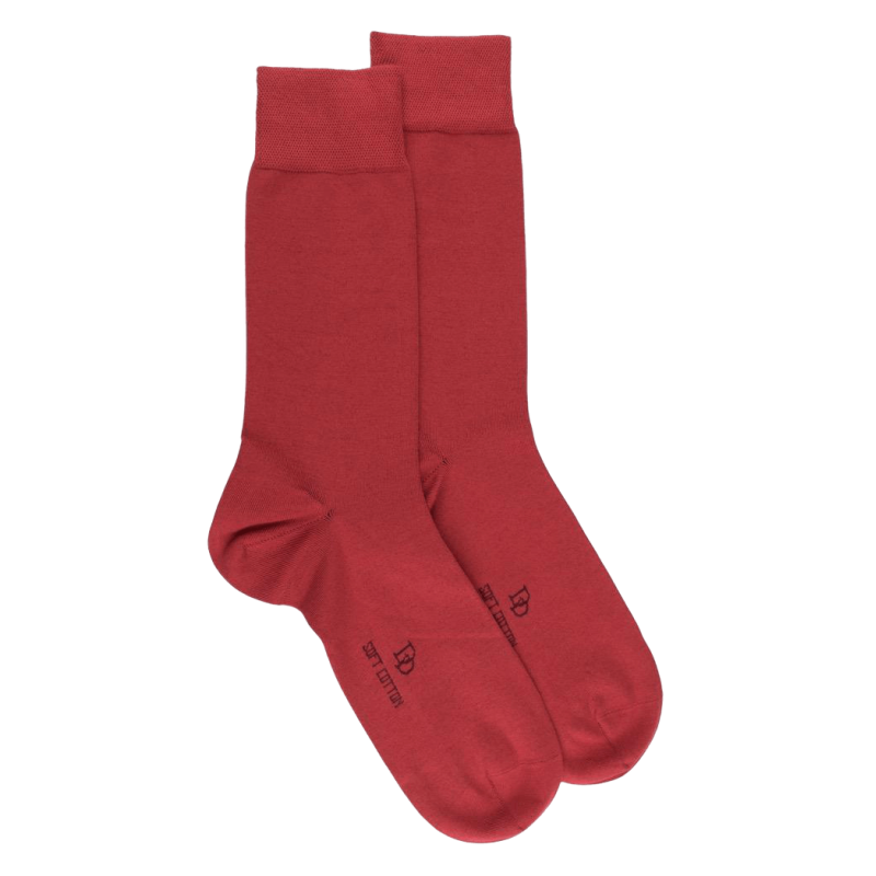 Chaussettes homme Soft Cotton  - Brique | Doré Doré