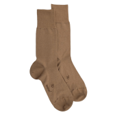 Chaussettes homme en laine et coton  - Camel | Doré Doré