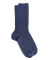 Chaussettes sans bord élastique en coton égyptien - Spécial jambes sensibles - Jean foncé