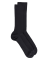 Chaussettes sans bord élastique en coton égyptien - Spécial jambes sensibles - Marine foncé