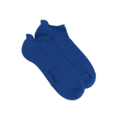 Socquettes homme en coton avec semelle confort - Bleu Bassin | Doré Doré