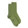 Chaussettes femme Soft Coton à bord souple - Vert | Doré Doré