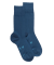 Chaussettes homme fines en fil d'Écosse - Bleu