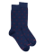 Chaussettes homme en coton à motif fer à cheval - Bleu Voilier