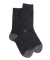 Chaussettes femme en laine polaire - Gris anthracite & Gris oxford