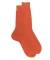 Chaussettes homme luxe en pur fil d'écosse extra fin - Orange Abricotier