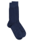 Chaussettes Homme Light en fil d'écosse et Polyamide - Bleu marine