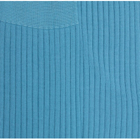 Chaussettes luxe en fil d'écosse extra fin - Bleu clair