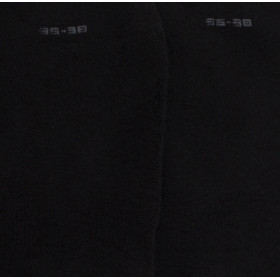 Chaussettes femme invisible en coton et bandes anti-glisse - Noir | Doré Doré