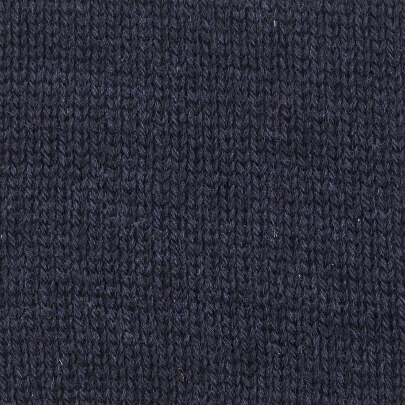 Bonnet à côtes unisexe en laine, soie et cachemire - Bleu marine | Doré Doré