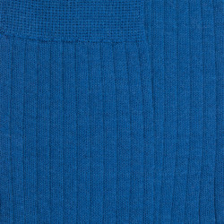 Chaussettes homme à côtes en laine - Bleu Voilier | Doré Doré