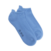 Socquettes sport homme en coton à bouclettes - Bleu azur | Doré Doré