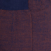 Chaussettes homme caviar en laine merinos - Bleu caban & Orange cognac | Doré Doré