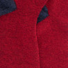 Chaussettes homme en laine polaire - Rouge Ponceau & bleu caban | Doré Doré