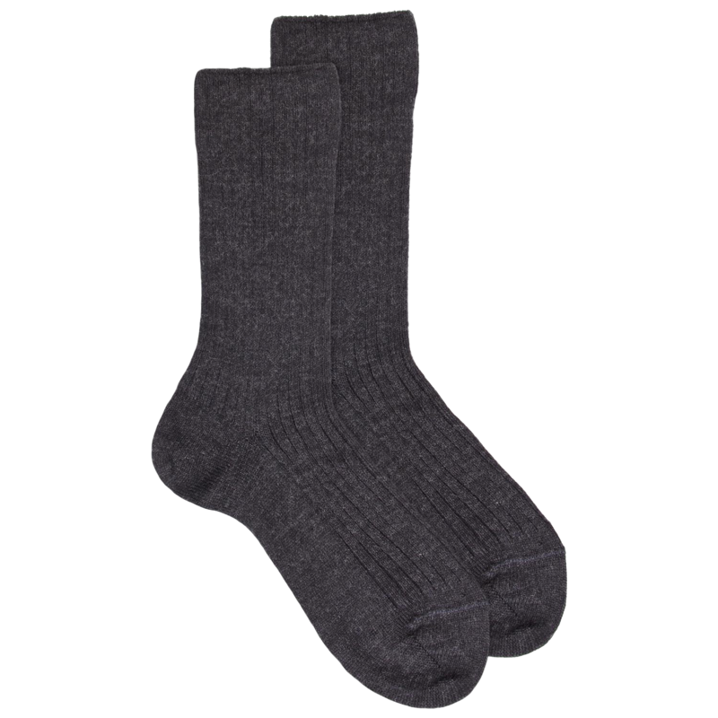 Chaussettes enfants en laine mérinos - Gris anthracite | Doré Doré