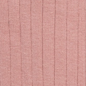 Chaussettes hautes côtelées rose en coton doux pour enfants | Doré Doré