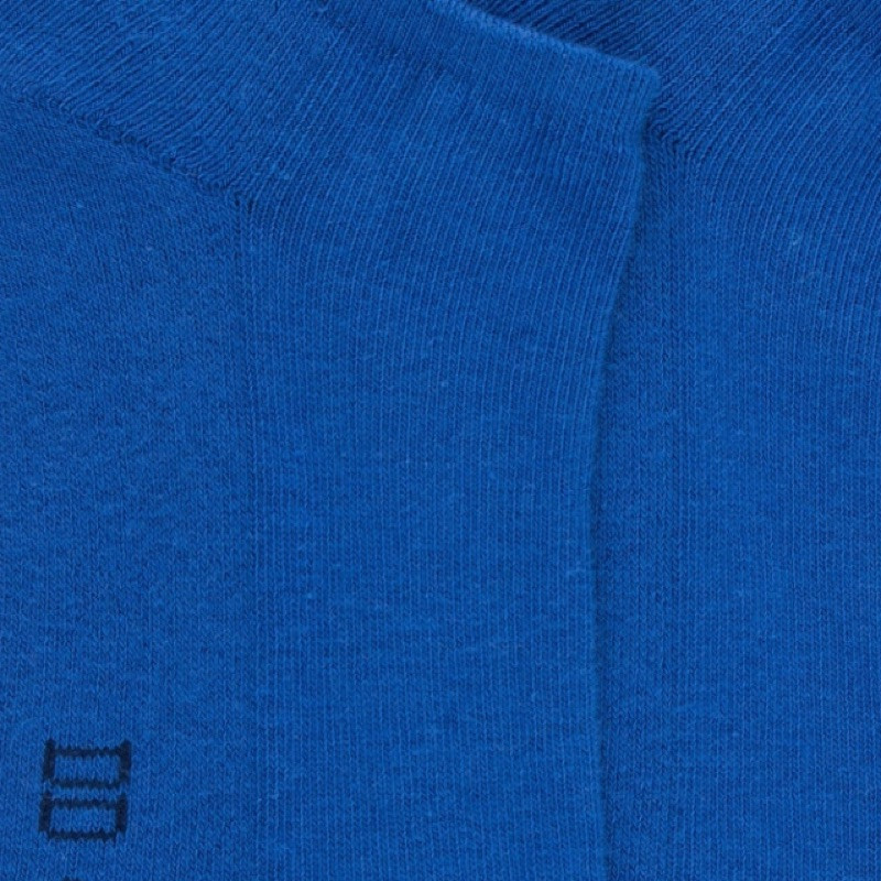 Socquettes homme en coton avec semelle confort - Bleu Bassin | Doré Doré