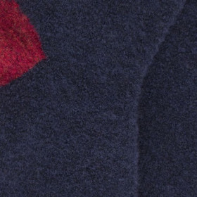 Chaussettes enfant laine polaire - Bleu et rouge | Doré Doré