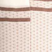 Mi-bas enfant en coton avec motif tissés - Écru | Doré Doré