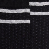 Mi-bas enfant en coton avec motif tissés - Noir | Doré Doré