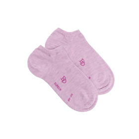 Socquettes femme en coton égyptien - Violet Corolle | Doré Doré