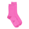 Chaussettes femme en coton doux et bord souple - Rose