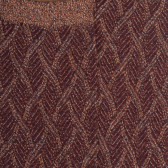 Chaussettes femme en coton et laine à motif entrelacés effet brillant - Noisette | Doré Doré