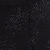 Chaussettes femme en laine avec transparence - Noir | Doré Doré