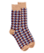 Chaussettes pour hommes en coton égyptien avec motifs géométriques - Beige Désert