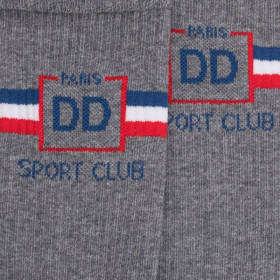 Chaussettes de sport en coton éponge pour hommes - Gris Rocheux | Doré Doré
