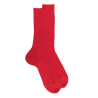 Chaussettes Homme luxe en laine mérinos extra fine - Rouge ponceau | Doré Doré