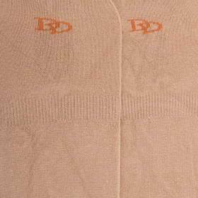 Lot de 7 paires de chaussettes invisibles homme en coton égyptien et bandes anti-glisse - Beige | Doré Doré