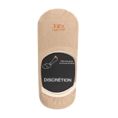Lot de 7 paires de chaussettes invisibles homme en coton égyptien et bandes anti-glisse - Beige | Doré Doré