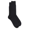 Lot de 7 paires de chaussettes pur fil d'écosse en maille jersey - Noir | Doré Doré