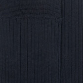 Lot de 7 chaussettes Homme côtelées en pur fil d'Ecosse - Bleu marine foncé | Doré Doré