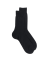 Lot de 7 chaussettes Homme côtelées en pur fil d'écosse - Noir