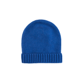 Bonnet en laine mérinos et cachemire - Bleu France | Doré Doré