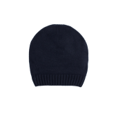 Bonnet en laine mérinos et cachemire - Bleu foncé | Doré Doré