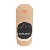 Chaussettes invisibles homme en coton égyptien et bandes anti-glisse - Beige | Doré Doré