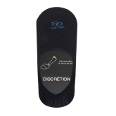 Chaussettes invisibles homme en coton égyptien et bandes anti-glisse - Bleu marine | Doré Doré