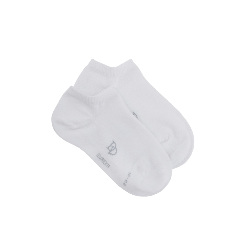 Socquettes enfant Eureka en coton égyptien - Blanc | Doré Doré