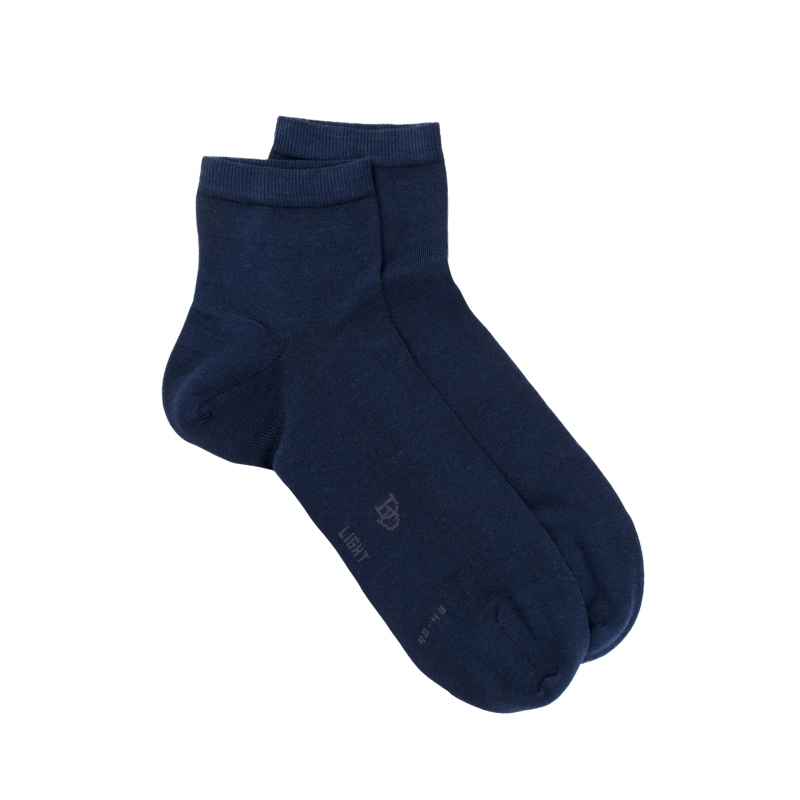 Socquettes homme Light en fil d'écosse - Bleu | Doré Doré