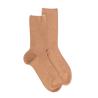 Chaussettes sans bord élastique en coton égyptien - Spécial jambes sensibles - Beige désert
