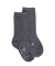 Chaussettes enfant Eureka en coton égyptien - Gris