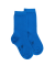 Chaussettes enfant en coton égyptien - Bleu Cosmos