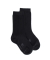 Chaussettes enfant Eureka en coton égyptien - Noir