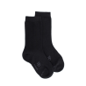 Chaussettes enfant Eureka en coton égyptien - Noir