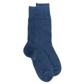 Chaussettes homme Eureka en coton égyptien - Bleu jean foncé | Doré Doré