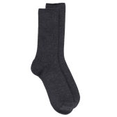 Chaussettes côtelées en laine Mérinos épaisse - Gris | Doré Doré