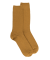 Chaussettes côtelées en laine Mérinos épaisse - Safran